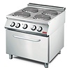 Gastro M Electric Cooker with 4 Hot Plates and Electric Convection Oven, 14,4 kW Gastro M Electric Cooker with 4 Hot Plates and Electric Convection Oven, 14,4 kW