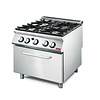 Gastro M Gas Cooker with 4 Burners and Gas Oven, 29,7 kW Gastro M Gas Cooker with 4 Burners and Gas Oven, 29,7 kW
