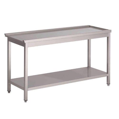Gastro M Gastro-M Dishwasher pre-rinse table for hood model HT50 (GL896) 60 (b)x59(d)x85(h)cm Gastro M Gastro-M Dishwasher pre-rinse table for hood model HT50 (GL896) 60 (b)x59(d)x85(h)cm