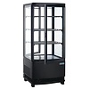 Polar Refrigeration  Refrigerated Display Square, 86 L, from 2°C to 12°C, Stationary, Black