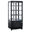 Polar Refrigeration  Refrigerated Display Square, 86 L, from 2°C to 12°C, Stationary, Black