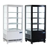Polar Refrigeration  Witryna chłodnicza kwadratowa, 86 L, od 2°C do 12°C, stacjonarna, czarna