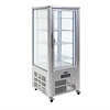 Polar Refrigeration  Refrigerated Display Square, 400 L, from 2°C to 10°C, Stationary, White