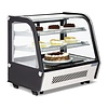 Polar Refrigeration  Refrigerated Display Rectangular, 120 L, from 2°C to 12°C, Countertop, Black-Silver