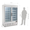 Polar Refrigeration  Szafa mroźnicza 2-drzwiowa przeszklona , 920 L, -22 °C do -18 °C
