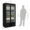 Polar Refrigeration  Upright Double Glass Door Refrigerator 490 L, 2 °C to 8 °C