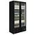 Polar Refrigeration  Upright Double Glass Door Refrigerator 490 L, 2 °C to 8 °C