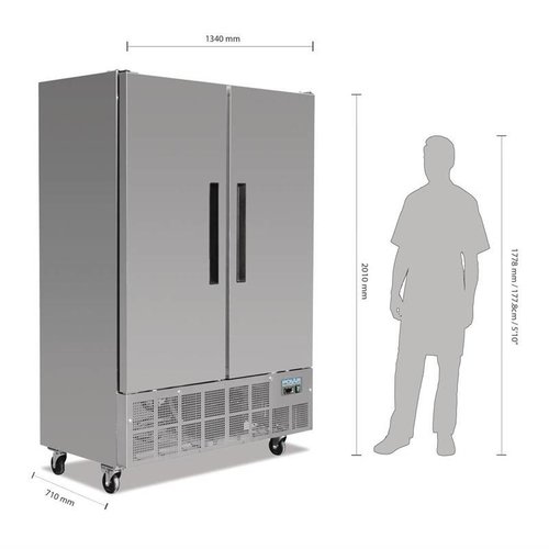Polar Refrigeration  Double Door Freezer 960 L, -20 °C to -10 °C Polar Refrigeration  Double Door Freezer 960 L, -20 °C to -10 °C