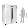 Polar Refrigeration  Szafa mroźnicza 2-drzwiowa GN 2/1, 1300 L, -22 °C do -18 °C