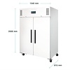 Polar Refrigeration  Upright Double Door Refrigerator 1200 L, -2 °C to 8 °C