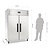 Polar Refrigeration  Upright Stainless Steel Double Door Refrigerator GN 2/1, 1200 L, -2 °C to 5 °C