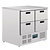 Polar Refrigeration  Refrigerated Table with 4 Drawers 240 L, from 2 °C to 5 °C, Bottom-Mounted Compressor