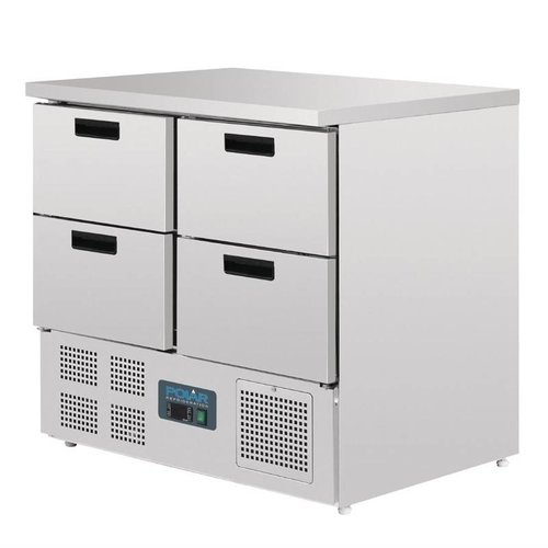 Polar Refrigeration  Stół chłodniczy z 4 szufladami 240 L, od 2 °C do 5 °C, agregat dolny Polar Refrigeration  Stół chłodniczy z 4 szufladami 240 L, od 2 °C do 5 °C, agregat dolny