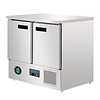 Polar Refrigeration  Double Door Refrigerated Table 240 L, from 2 °C to 5 °C, Bottom-Mounted Compressor