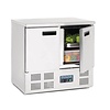 Polar Refrigeration  Double Door Refrigerated Table 240 L, from 2 °C to 5 °C, Bottom-Mounted Compressor
