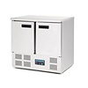 Polar Refrigeration  Double Door Refrigerated Table 240 L, from 2 °C to 5 °C, Bottom-Mounted Compressor
