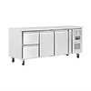 Polar Refrigeration  Double Door Refrigerated Table with 2 Drawers 417 L, from -2 °C to 5 °C, Side-Mounted Compressor