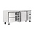 Polar Refrigeration  Double Door Refrigerated Table with 2 Drawers 417 L, from -2 °C to 5 °C, Side-Mounted Compressor