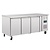 Polar Refrigeration  Tripple Door Refrigerated Table 634 L, from 2 °C to 8 °C, Side-Mounted Compressor