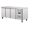 Polar Refrigeration  Tripple Door Refrigerated Table 634 L, from 2 °C to 8 °C, Side-Mounted Compressor