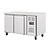Polar Refrigeration  Double Door Refrigerated Table 228 L, from -2 °C to 5 °C, Side-Mounted Compressor