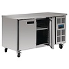 Polar Refrigeration  Double Door Refrigerated Table 282 L, from -2 °C to 5 °C, Side-Mounted Compressor