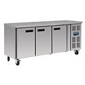 Polar Refrigeration  Tripple Door Freezer Table 417 L, from -20 °C to -10 °C, Side-Mounted Compressor