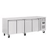 Polar Refrigeration  Four Door Refrigerated Table 449 L, from -2 °C to 5 °C, Side-Mounted Compressor Polar Refrigeration  Four Door Refrigerated Table 449 L, from -2 °C to 5 °C, Side-Mounted Compressor