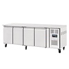 Polar Refrigeration  Four Door Refrigerated Table 449 L, from -2 °C to 5 °C, Side-Mounted Compressor Polar Refrigeration  Four Door Refrigerated Table 449 L, from -2 °C to 5 °C, Side-Mounted Compressor