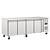 Polar Refrigeration  Four Door Refrigerated Table 553 L, from -2 °C to 5 °C, Side-Mounted Compressor