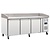 Polar Refrigeration  Tripple Doors Pizza Prep Table, 634 L, with Marble Top and Extension, Side-Mounted Compressor
