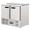 Polar Refrigeration  2-doors Salad Prep Table 2x 1/1 GN + 2x 1/4 GN, 240 L, 2 °C to 8 °C, Bottom-Mounted Compressor
