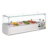 Polar Refrigeration  Top unit for storing ingredients 5x 1/4 GN, 150W, from 2 to 8°C