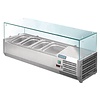 Polar Refrigeration  Top unit for storing ingredients 3x 1/3 + 1x 1/2 GN, 150W, from 2 to 8°C