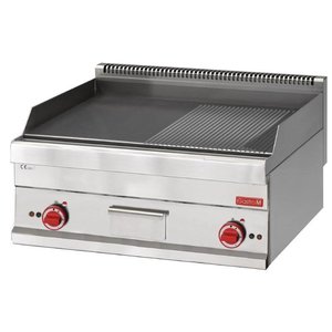 Gastro M Elektryczna płyta grillowa gładka/ryflowana, 2 strefy grzewcze,9 kW, 400V, nastawna Gastro M Elektryczna płyta grillowa gładka/ryflowana, 2 strefy grzewcze,9 kW, 400V, nastawna