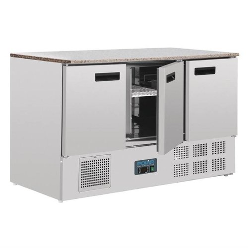 Polar Refrigeration  Stół chłodniczy 3-drzwiowy 368 L, od 2 °C do 5 °C, agregat dolny Polar Refrigeration  Stół chłodniczy 3-drzwiowy 368 L, od 2 °C do 5 °C, agregat dolny