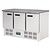Polar Refrigeration  Stół chłodniczy 3-drzwiowy 368 L, od 2 °C do 5 °C, agregat dolny