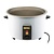 Buffalo Rice Cooker 4,2 L Dry and 10 L Cooked Rice, 1,55 kW, White with Non-Stick Surface