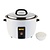Buffalo Rice Cooker 4,2 L Dry and 10 L Cooked Rice, 1,55 kW, White with Non-Stick Surface