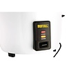 Buffalo Rice Cooker 4,2 L Dry and 10 L Cooked Rice, 1,55 kW, White with Non-Stick Surface