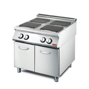 Gastro M Electric Cooker with 4 Hotplates and Open Cupboard, 10,4 kW Gastro M Electric Cooker with 4 Hotplates and Open Cupboard, 10,4 kW