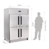 Polar Refrigeration Szafa chłodnicza 4-drzwiowa GN 2/1, 1200 L, -2 °C do 5 °C Polar Refrigeration Szafa chłodnicza 4-drzwiowa GN 2/1, 1200 L, -2 °C do 5 °C