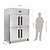Polar Refrigeration  Upright Four Door Refrigerator GN 2/1, 1200 L, -2 °C to 5 °C