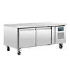 Polar Refrigeration  Double Door Refrigerated Table 214 L, from -2 °C to 8 °C, Side-Mounted Compressor