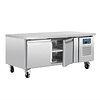 Polar Refrigeration  Double Door Refrigerated Table 214 L, from -2 °C to 8 °C, Side-Mounted Compressor