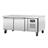 Polar Refrigeration  Double Door Refrigerated Table 214 L, from -2 °C to 8 °C, Side-Mounted Compressor