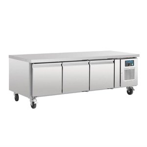 Polar Refrigeration  Tripple Door Refrigerated Table 317 L, from -2 °C to 8 °C, Side-Mounted Compressor Polar Refrigeration  Tripple Door Refrigerated Table 317 L, from -2 °C to 8 °C, Side-Mounted Compressor