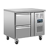 Polar Refrigeration  Refrigerated Table with 2 Drawers 124 L, from -2 °C to 8 °C, Side-Mounted Compressor