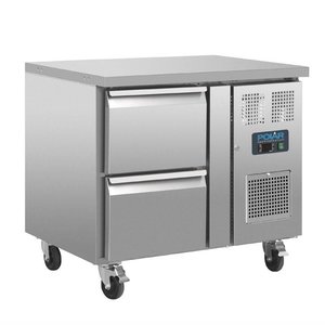 Polar Refrigeration  Refrigerated Table with 2 Drawers 124 L, from -2 °C to 8 °C, Side-Mounted Compressor Polar Refrigeration  Refrigerated Table with 2 Drawers 124 L, from -2 °C to 8 °C, Side-Mounted Compressor
