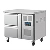 Polar Refrigeration  Refrigerated Table with 2 Drawers 124 L, from -2 °C to 8 °C, Side-Mounted Compressor